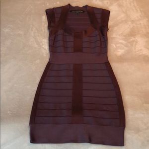 French Connection Spotlight Bandage Dress Purple